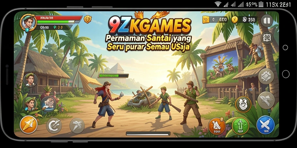 Tangkapan layar gameplay 9ZKGAMES yang menyenangkan dan menghibur.