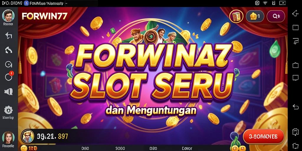Menampilkan gameplay menarik dari FORWIN77 dengan berbagai pilihan slot.
