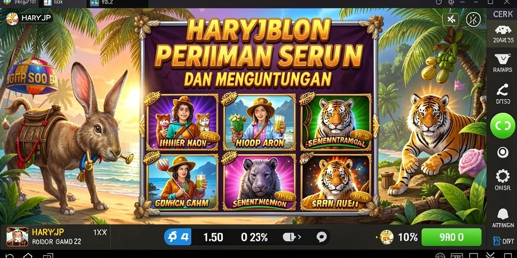 Gameplay menarik di HARAPJP dengan berbagai tema Slot.