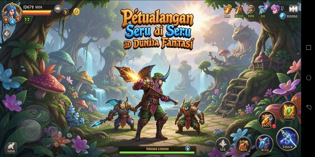Tampilan gameplay seru dalam ID678 dengan petualangan epik.