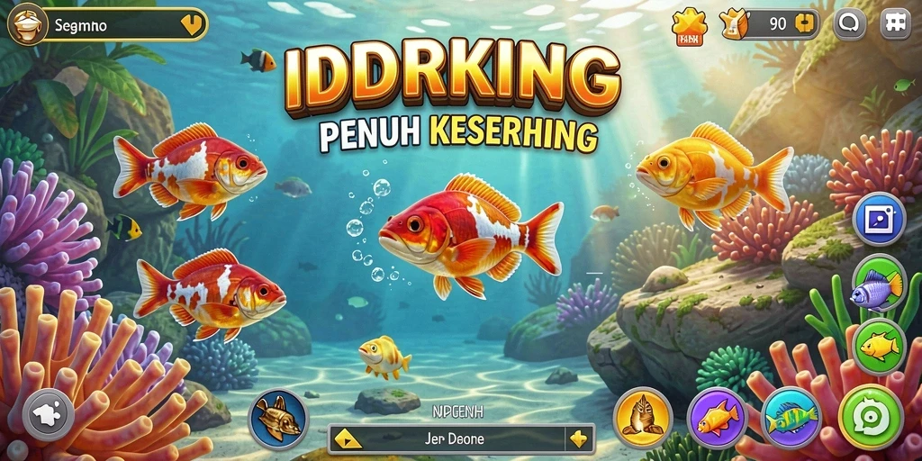 Tangkapan ikan besar dalam gameplay IDRKING yang seru.