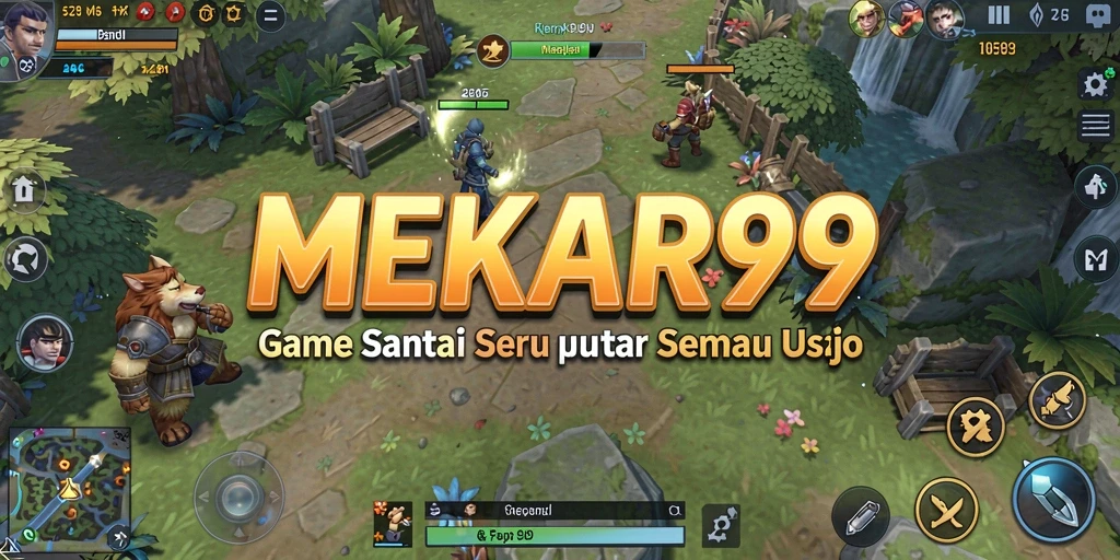 Tampilan gameplay interaktif dan menyenangkan di MEKAR99.