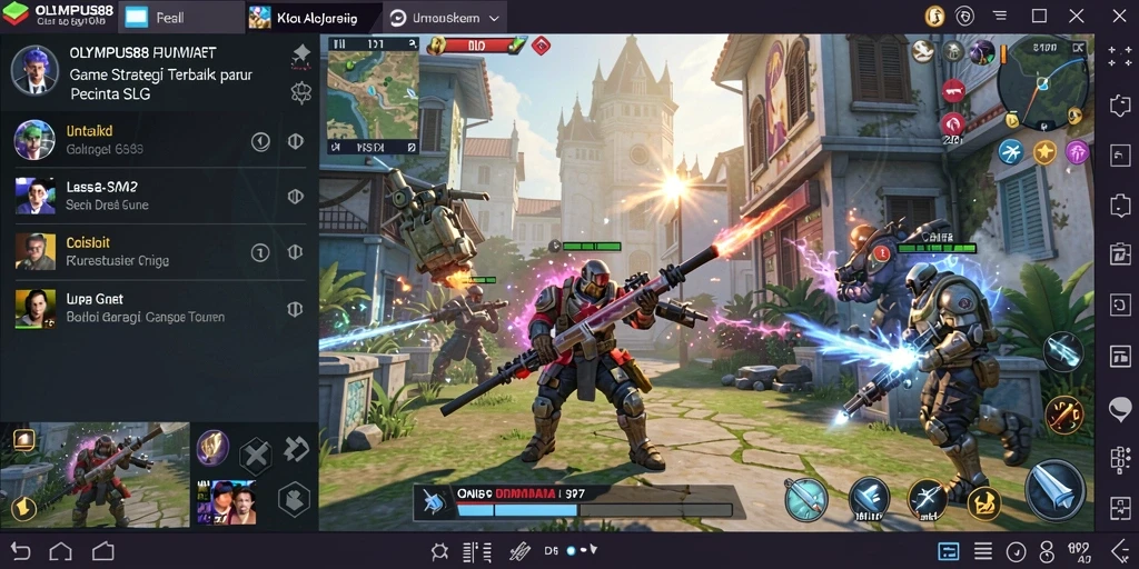 Tampilan gameplay menegangkan dari OLYMPUS88 dengan strategi pertempuran yang mendalam.