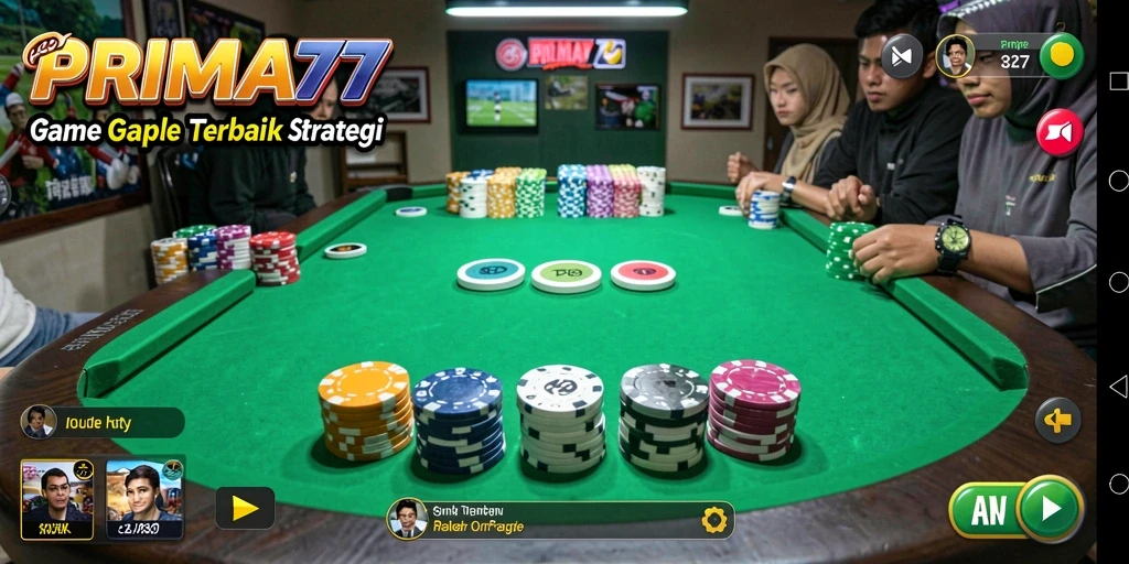 Screenshot gameplay PRIMA77 yang menunjukkan keseruan bermain Gaple.