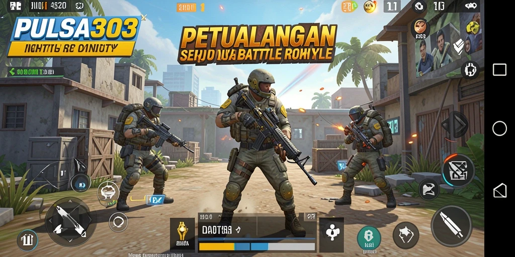 Gameplay PULSA303 yang mendebarkan saat bertempur di arena Battle Royale.