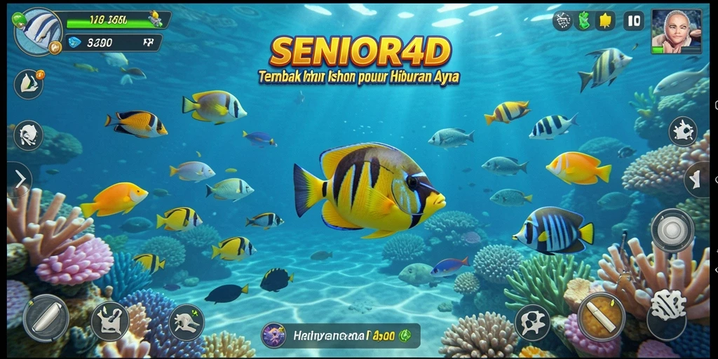 Tampilan screenshot gameplay penuh aksi di SENIOR4D.