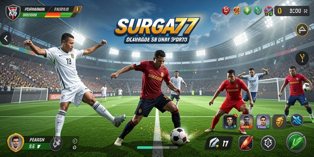 Tampilan gameplay SURGA77 yang menegangkan dan seru.