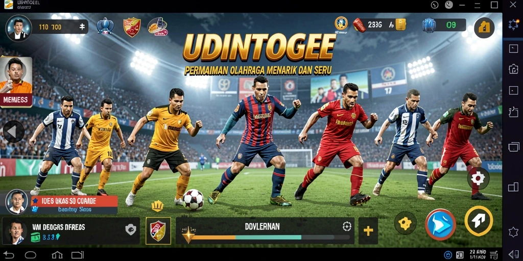 Tampilan menarik dari gameplay sports di UDINTOGEL.